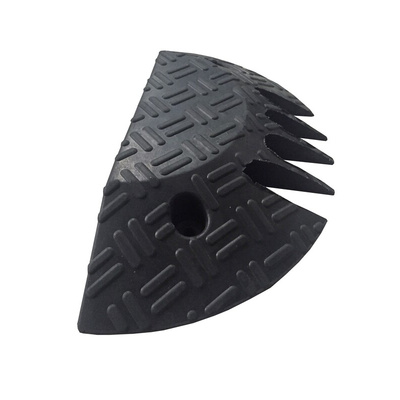 RS PRO 500mm Black Cable Cover in Rubber, 35mm Inside dia.