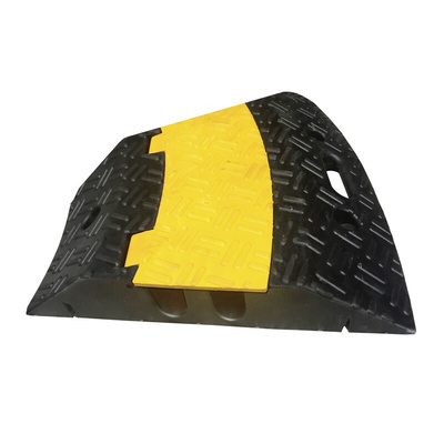 RS PRO Black/Yellow Cable Cover in Rubber, 35mm Inside dia.