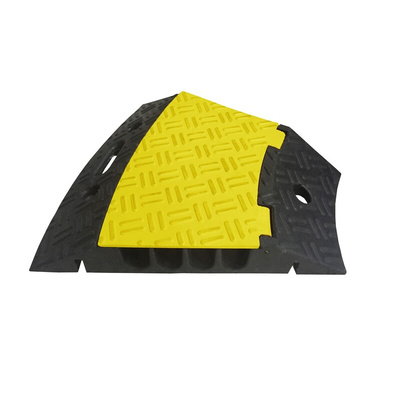 RS PRO Black/Yellow Cable Cover in Rubber, 35mm Inside dia.