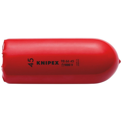 Knipex 130mm Black on Red Cable Cover in Plastic, 45mm Inside dia.