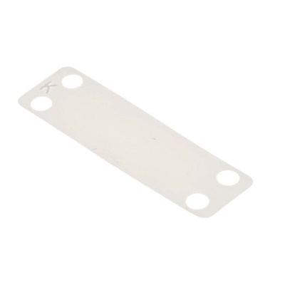 RS PRO Cable Tie Cable Markers, Natural, Pre-printed "Blank", for Cables