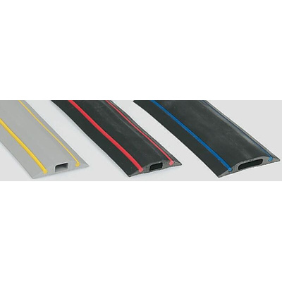 Vulcascot 9m Black/Yellow Cable Cover, 14 x 8mm Inside dia.