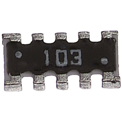 KOA CNK Series 680Ω ±5% Isolated SMT Resistor Array, 4 Resistors 0804 (2010M) package Convex SMT