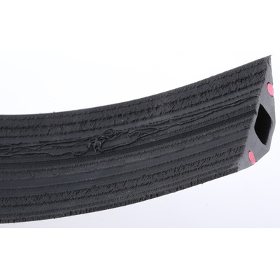 Vulcascot 3m Black/Red Cable Cover, 14 x 8mm Inside dia.