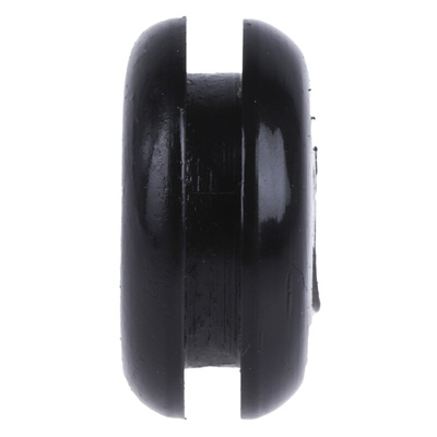 RS PRO Black PVC 10mm Cable Grommet for Maximum of 6.4mm Cable Dia.
