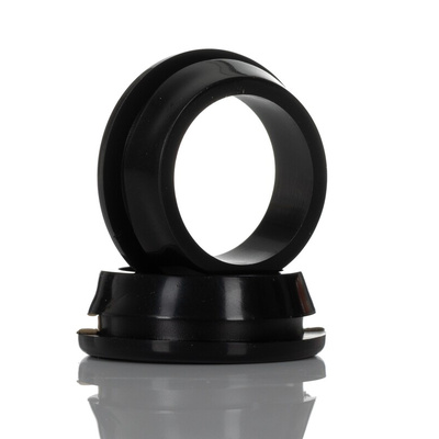 RS PRO Black PVC 19.6mm Cable Grommet for Maximum of 15.5mm Cable Dia.