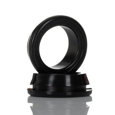 RS PRO Black PVC 19.6mm Cable Grommet for Maximum of 15.5mm Cable Dia.