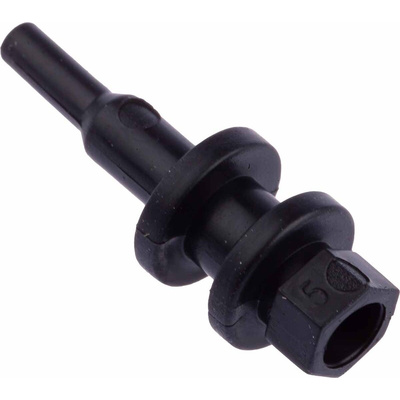 RS PRO Black Rubber Cable Grommet for 1 → 3mm Cable Dia.