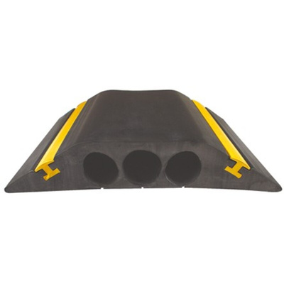 Vulcascot 178mm Black/Yellow Cable Cover, 23mm Inside dia.