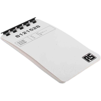 RS PRO Adhesive Cable Markers, Black on White, Pre-printed "0 → 9"