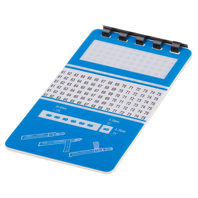 RS PRO Adhesive Cable Markers, Black on White, Pre-printed "46 → 90"