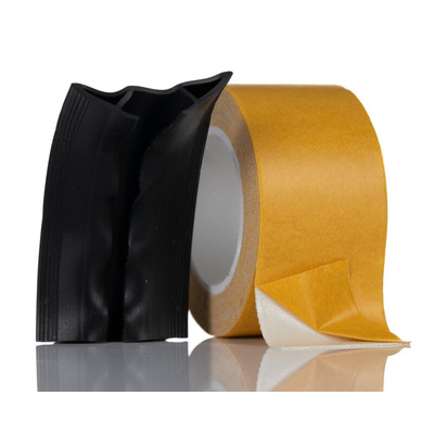 RS PRO 1.83m Black Cable Cover in PVC, 7.4mm Inside dia.