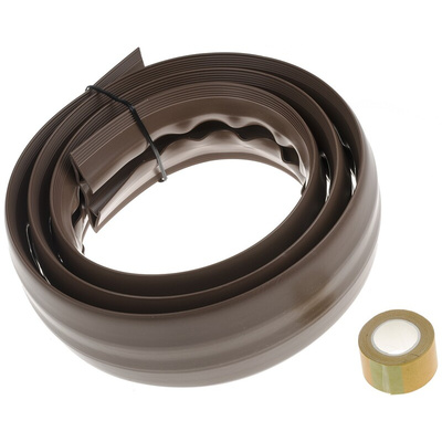RS PRO 1.83m Brown Cable Cover in PVC, 19mm Inside dia.