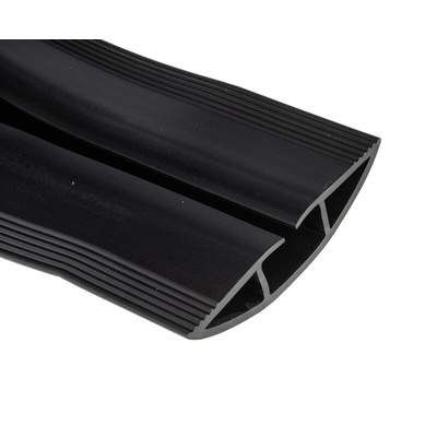 RS PRO 1.83m Black Cable Cover in PVC, 19mm Inside dia.