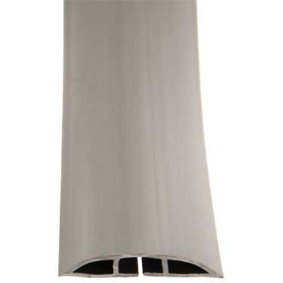 RS PRO 1m Grey Cable Cover in PVC, 22mm Inside dia.