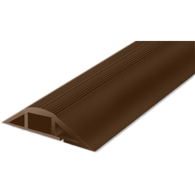 RS PRO 1m Brown Cable Cover in PVC, 29.4mm Inside dia.