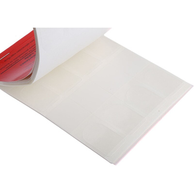 3M SWB -02 Adhesive Cable Marker Book, White, Pre-printed "Blank", 6 → 8mm Cable
