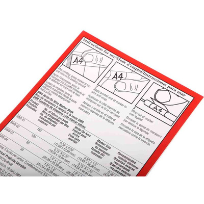 3M SWB -02 Adhesive Cable Marker Book, White, Pre-printed "Blank", 6 → 8mm Cable