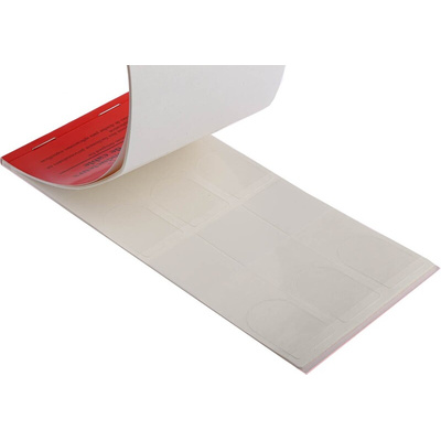 3M SWB -03 Adhesive Cable Marker Book, White, 8 → 15mm Cable