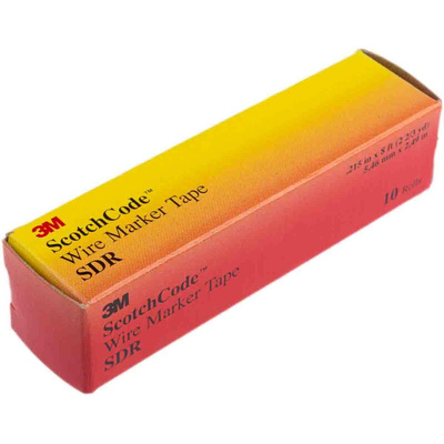3M SDR Adhesive Cable Marker Kit, Red, Pre-printed "0 → 9"