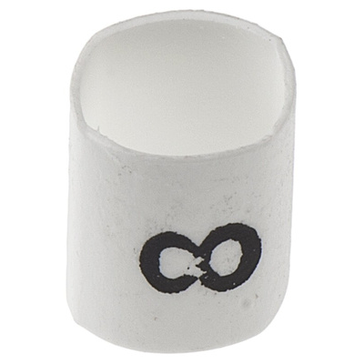 TE Connectivity Heat Shrink Cable Markers, White, Pre-printed "8", 1 → 3mm Cable