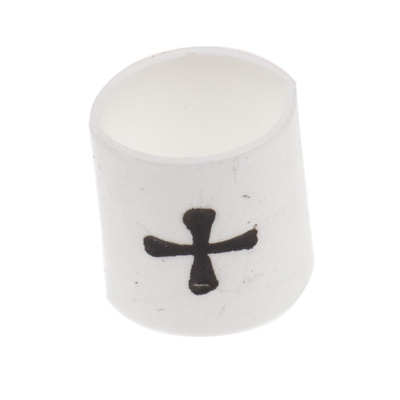 TE Connectivity Heat Shrink Cable Markers, White, Pre-printed "+", 1 → 3mm Cable