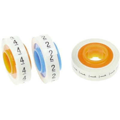 3M Adhesive Cable Markers, White, Pre-printed "2"