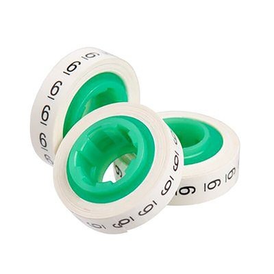 3M Adhesive Cable Markers, Pre-printed "6"