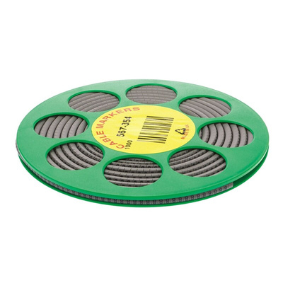 HellermannTyton Helagrip Slide On Cable Markers, Black on Grey, Pre-printed "8", 2 → 5mm Cable