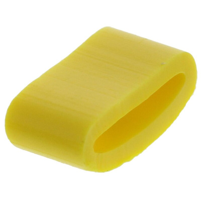 HellermannTyton Ovalgrip Slide On Cable Markers, Black on Yellow, Pre-printed "A", 2.5 → 6mm Cable