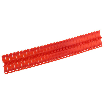 JLP PLIO®-CLIP Clip On Cable Markers, assorted colours, Pre-printed "-, +, 0 → 9", 2.2 → 3.6mm Cable
