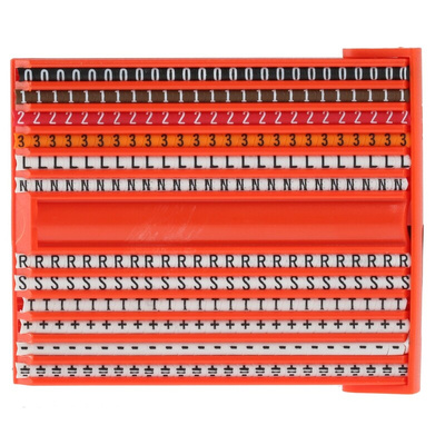 HellermannTyton Helagrip Slide On Cable Marker Kit, Black, Blue, Brown, Green, Grey, Orange, Red, Violet, White,