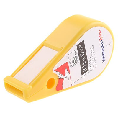 HellermannTyton RiteOn Self Laminating Cable Marker Kit, Clear, White, Pre-printed "0 → 9", 9.1 → 18.1mm