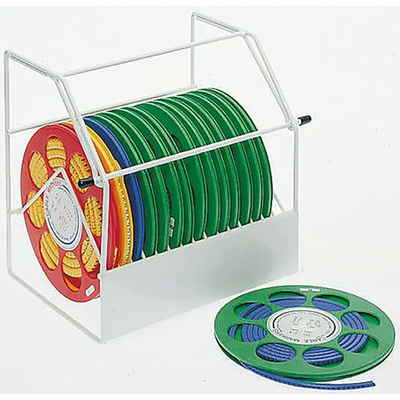 HellermannTyton Helagrip Slide On Cable Markers, Black on White, Pre-printed "/", 4 → 9mm Cable