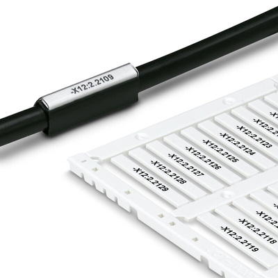 Phoenix Contact US-WMT Insert Cable Markers, White, 0.6 → 50mm Cable