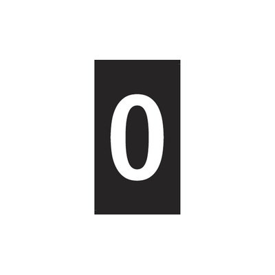 HellermannTyton WIC0 Cable Markers, Black, Pre-printed "0", 2 → 2.8mm Cable
