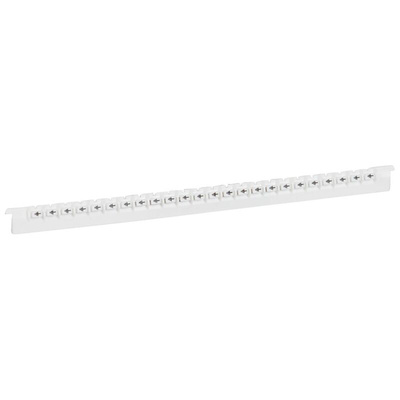 Legrand Cable Marker, Black on White, Pre-printed "Earth Symbole", 0.8 → 2.2mm Cable, for Closed-Ring Tracking