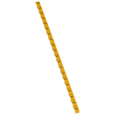Legrand Clip Tag Cable Marker, Black on Yellow, for Cable