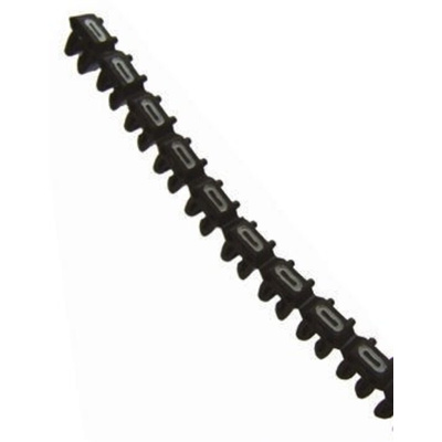 Legrand CAB 3 Clip On Cable Markers, Black, Pre-printed "0", 0.8 → 2.2mm Cable