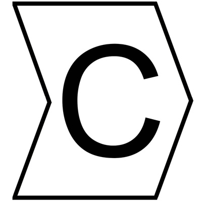 HellermannTyton HGDC Slide On Cable Markers, Black on White, Pre-printed "C", 1 → 3mm Cable