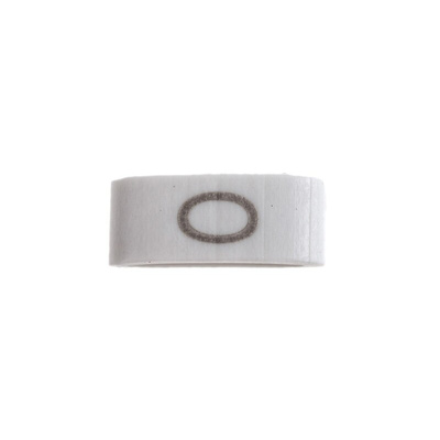 HellermannTyton HODS85 Slide On Cable Markers, Black on White, Pre-printed "O", 1.8 → 6.3mm Cable