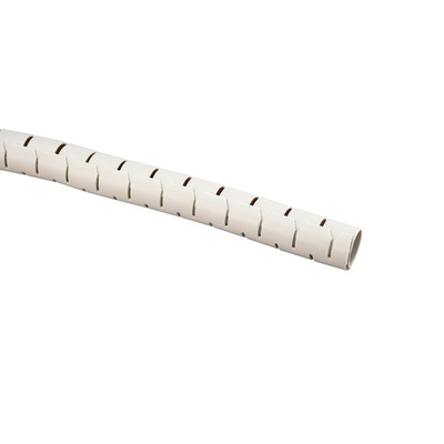 RS PRO Spiral Wrap, I.D 25mm, 27mm Polypropylene