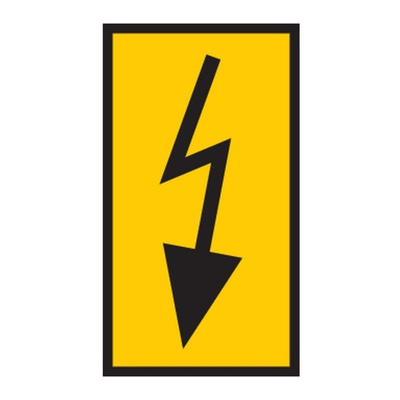HellermannTyton WIC Snap On Clip On Cable Marker, Yellow, Pre-printed "Lighting", 2.8 → 3.8mm Cable