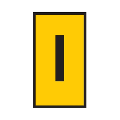 HellermannTyton WIC Snap On Clip On Cable Marker, Yellow, Pre-printed "I", 4.3 → 5.3mm Cable