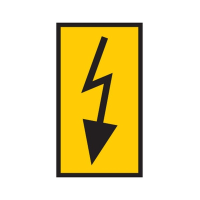 HellermannTyton WIC Snap On Clip On Cable Marker, Yellow, 4.3 → 5.3mm Cable