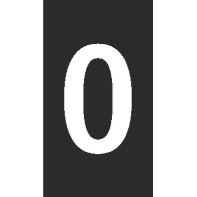 HellermannTyton HODS50 Slide On Cable Marker, White on Black, Pre-printed "0", 1.7 → 3.6mm Cable