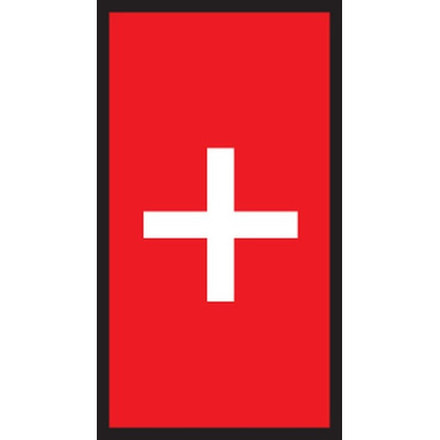 HellermannTyton WIC0 Cable Markers, Red, Pre-printed "+", 2 → 2.8mm Cable