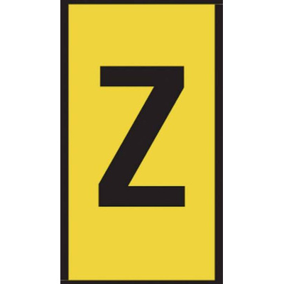 HellermannTyton WIC0 Cable Markers, Yellow, Pre-printed "Z", 2 → 2.8mm Cable