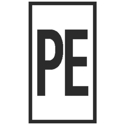 HellermannTyton WIC1 Cable Markers, White, Pre-printed "PE", 2 → 2.8mm Cable
