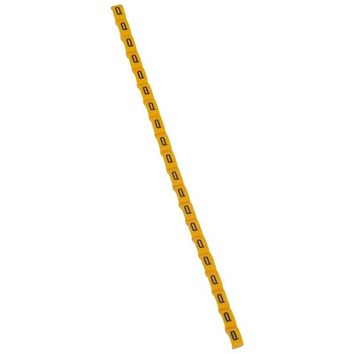 Legrand Clip On Cable Marker, Black on Yellow, Pre-printed "Q", for Cable